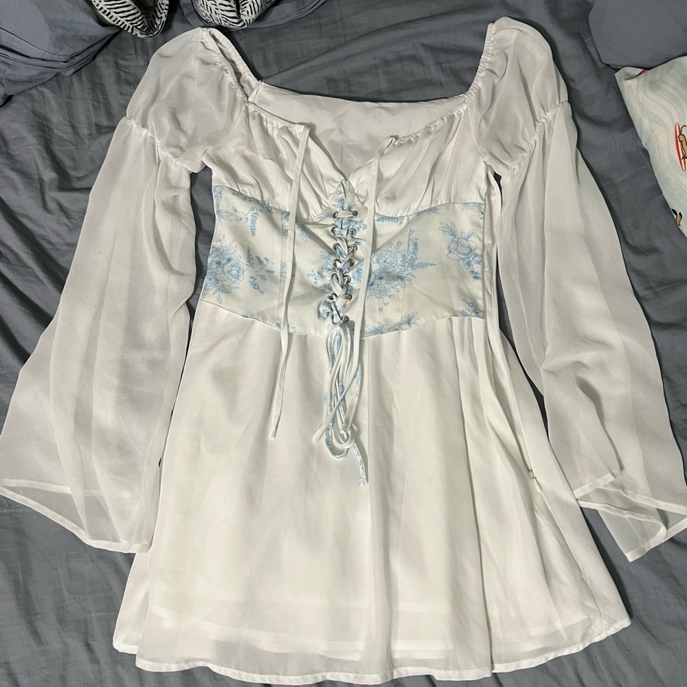 Cider long sleeve corset dress, never worn